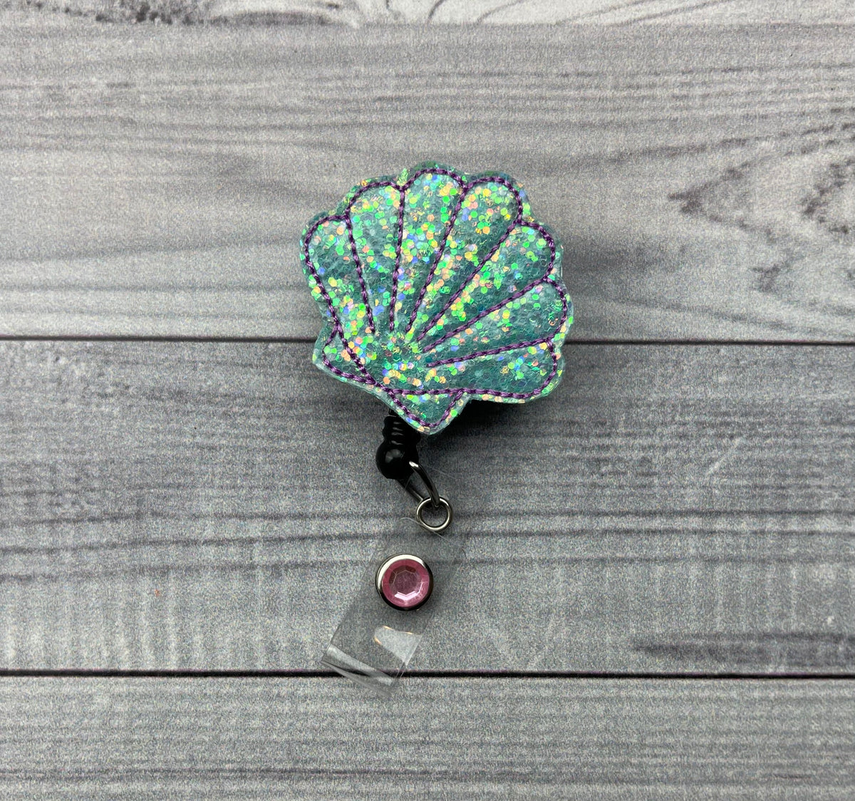 Glitter Seashell Badge Reel – Catherine Crafts Shop