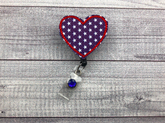 Americana Stars Heart Badge Reel