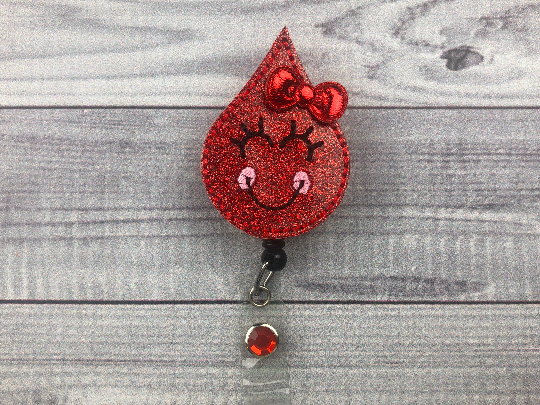 Blood Drop Badge Reel