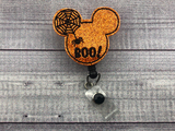 Boo Spider Mouse Badge Reel