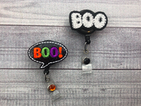 Halloween Boo Badge Reel