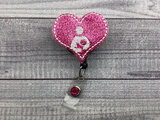 Glitter Mom and Baby Badge Reel