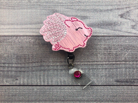 Flying Pig Badge Reel