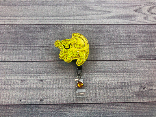 Glitter Lion Badge Reel – Catherine Crafts Shop