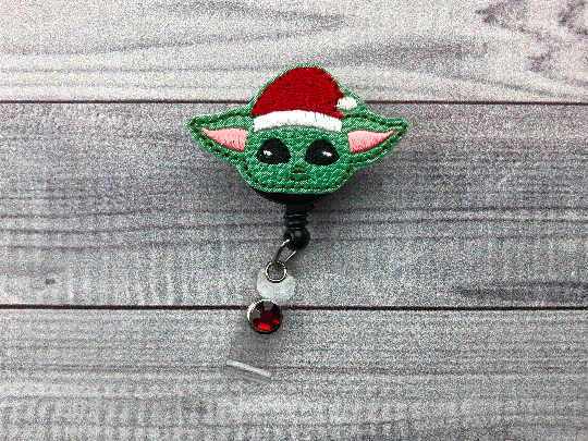 Green Master Santa Badge Reel