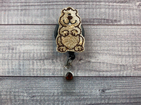 Glitter Groundhog Badge Reel