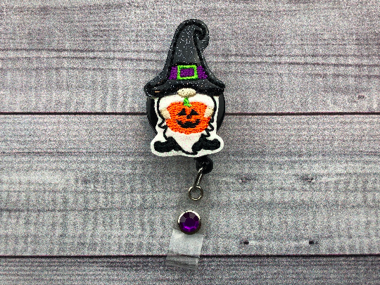 Halloween Gnome Badge Reel