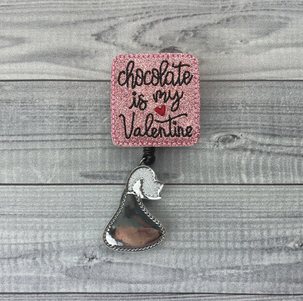 Chocolate Valentine & Kiss Badge Reel