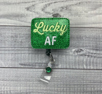 Lucky AF Badge Reel