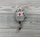 Nurse Cat Badge Reel