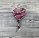 Brushstrokes Heart Badge Reel