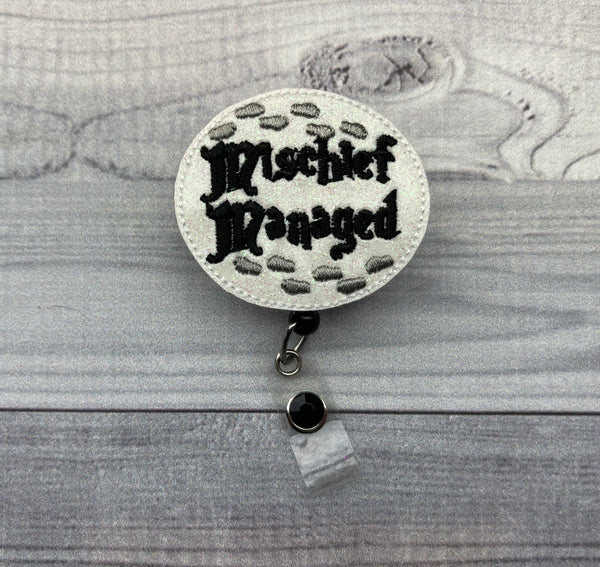 Mischief Managed Badge Reel