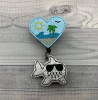 Beach & Shark Badge Reel
