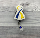 Down Syndrome Awareness Ribbon Badge Reel