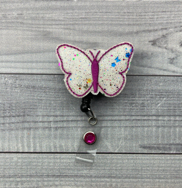 Jelly Butterfly Badge Reel