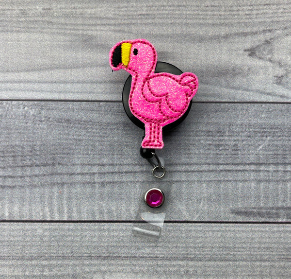 Flamingo Badge Reel