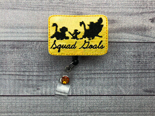 Lion and Friends Squad Goals Badge Reel