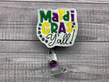 Mardi Gras Y'all Badge Reel