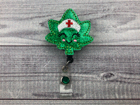 Herb Leaf Badge Reel