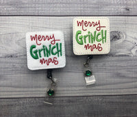 Merry Mean One Christmas Badge Reel