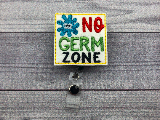 No Germ Zone Badge Reel