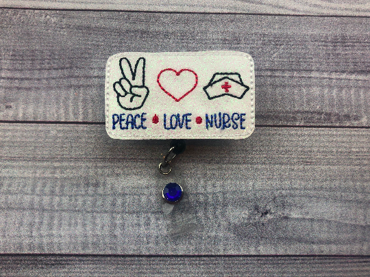 Peace, Love, Nurse Badge Reel