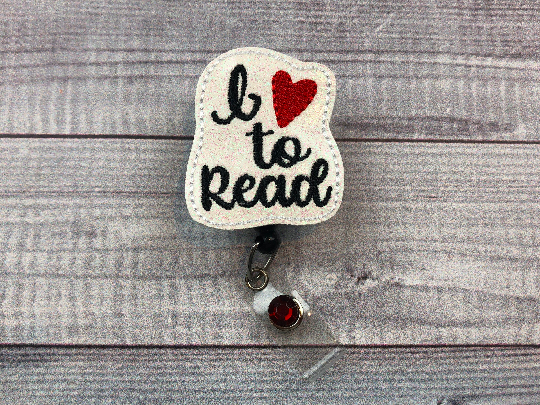 I Love To Read Badge Reel