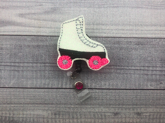 Rollerskate Badge Reel