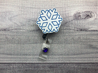 Shimmery Snowflake Badge Reel