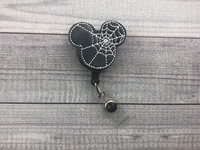 Halloween Spiderweb Mouse Badge Reel