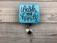 Wash Your Hands Badge Reel