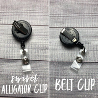 Panda, Llama, or Baby Elephant Badge Reel