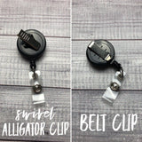 Mouse SIlhouette Badge Reel
