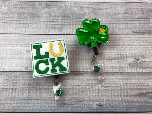 Luck and Shamrock Badge Reel