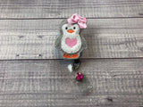 Pink Penguin Badge Reel