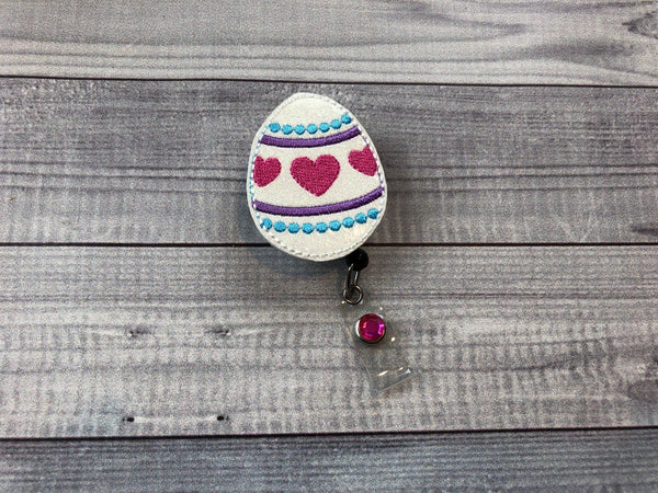 Glitter Easter Egg Badge Reel