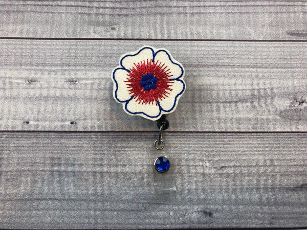 Patriotic Flower Badge Reel