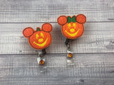 Pumpkin Mouse Badge Reel
