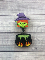 Witch & Cauldron Badge Reel