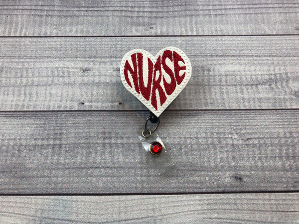 Nurse Heart Badge Reel