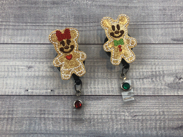 Mouse Gingerbread Badge Reel