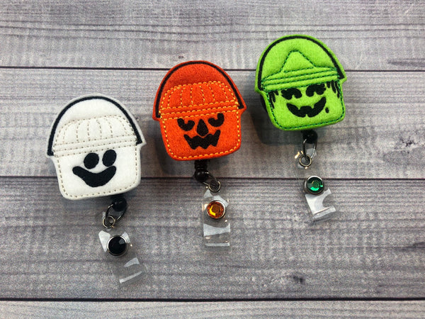 Halloween Buckets Badge Reel