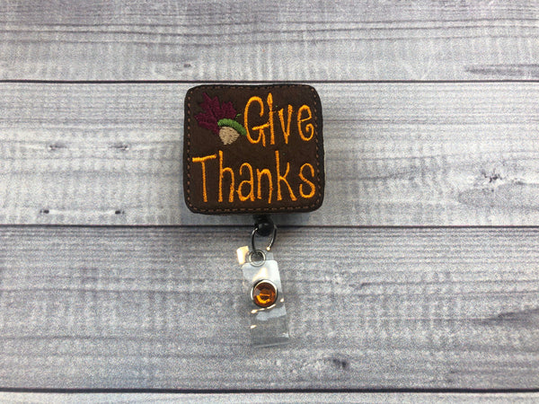 Give Thanks Badge Reel