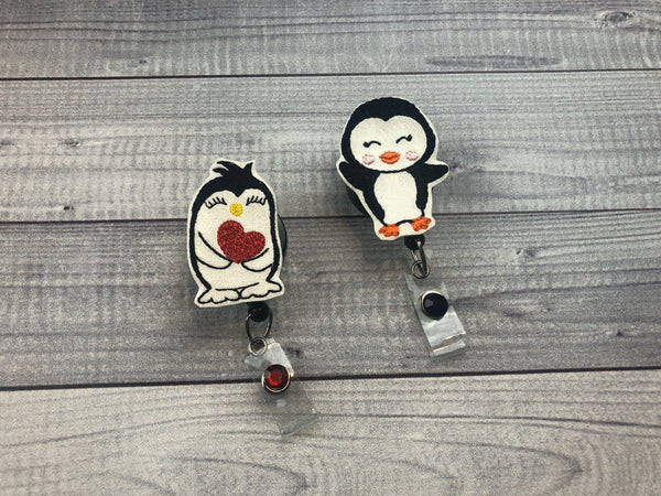 Valentine's Day Penguin Badge Reel