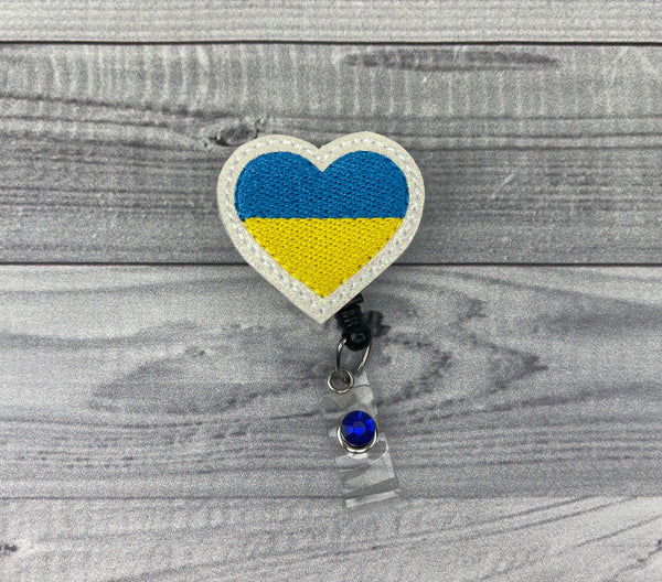 Ukraine Heart Badge Reel