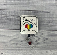 Rainbow Love Badge Reel