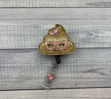 Girly Poop Badge Reel