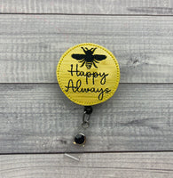 Bee Happy Always Badge Reel