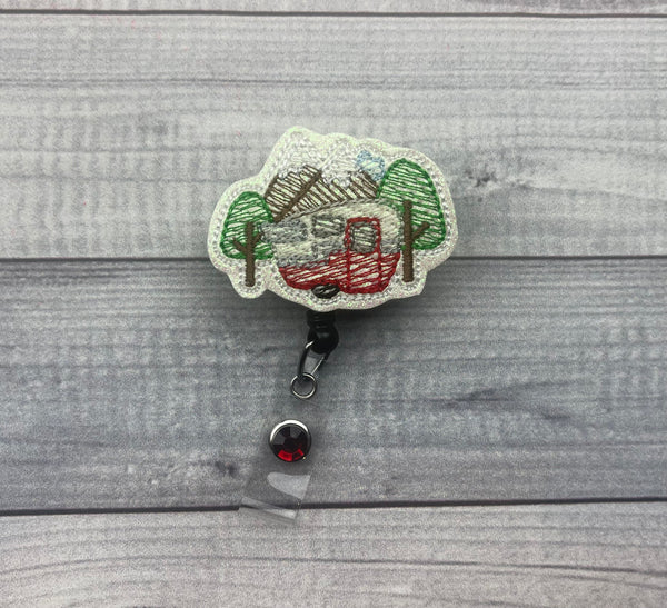 Vintage Camper Badge Reel