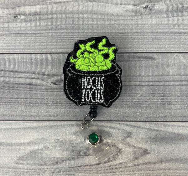 Hocus Pocus Cauldron Badge Reel